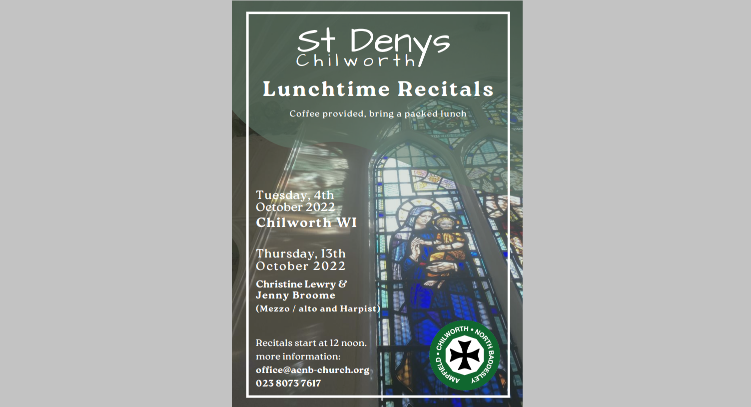 October lunchtime recitals at St Denys
